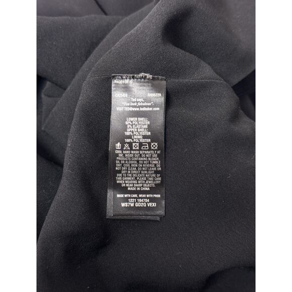 Ted Baker Dress 1 / XS Womens Black & Pink Bow Lace Detail A Line Fit Flare - Picture 8 of 8